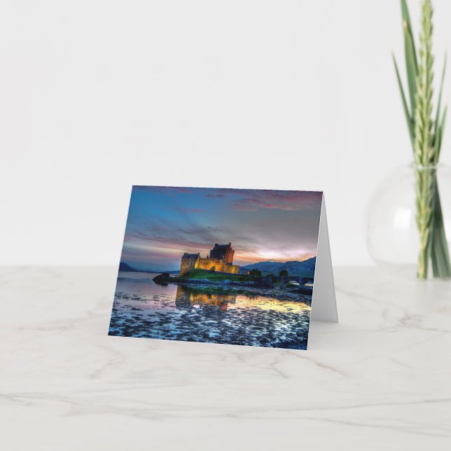 Eilean Donan Castle, Scotland Greeting Card Kort (Framsida)