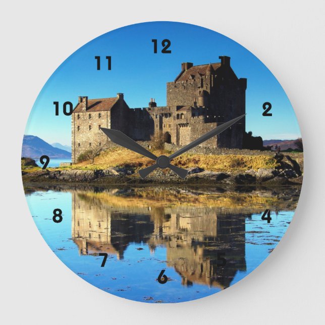 Eilean Donan Castle Scotland Stor Klocka (Framsida)