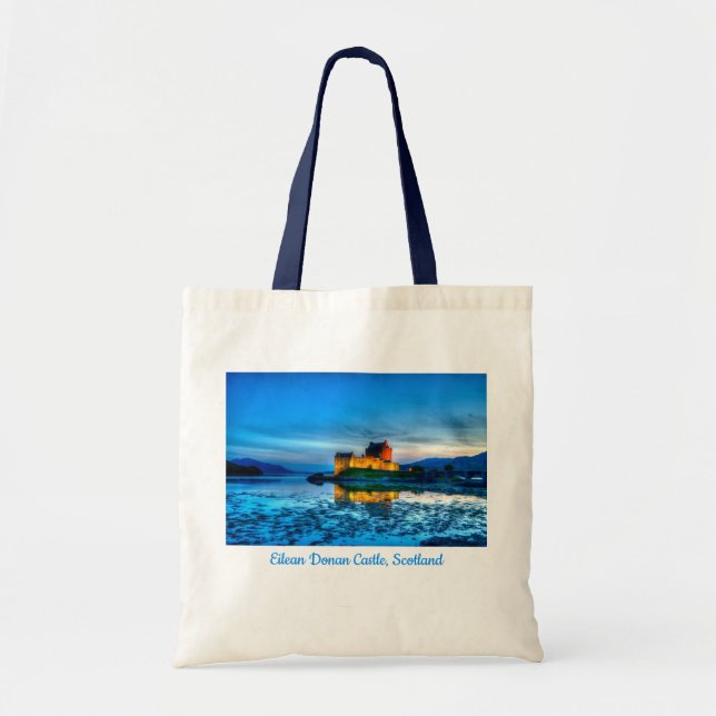 Eilean Donan Castle, Scotland Tote bag Tygkasse (Framsidan)