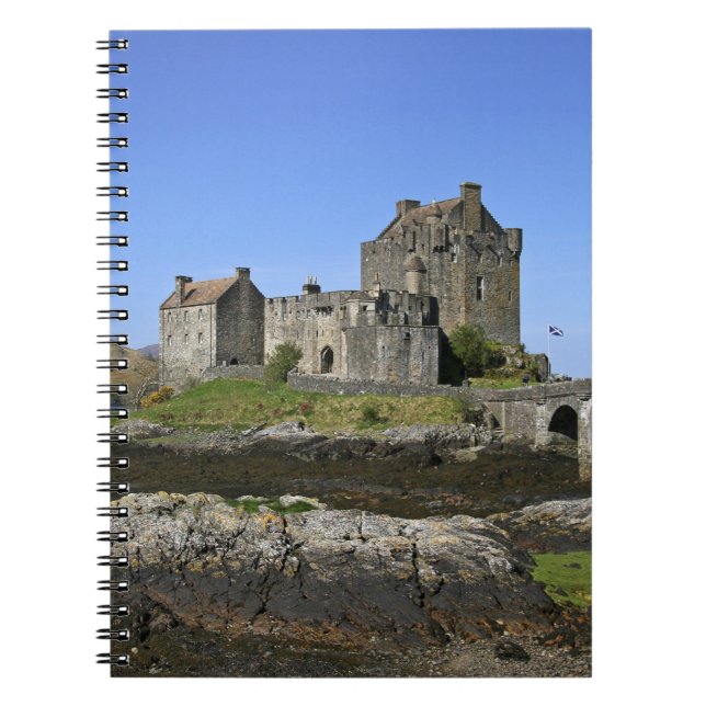 Eilean Donan Castle, Skottland. berömden Eilean 2 Anteckningsbok Med Spiral (Framsidan)