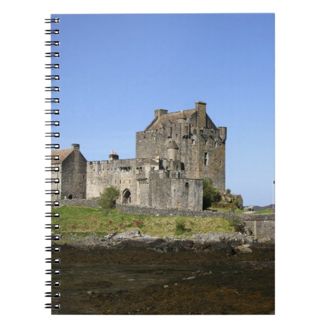 Eilean Donan Castle, Skottland. berömden Eilean 3 Anteckningsbok (Framsidan)