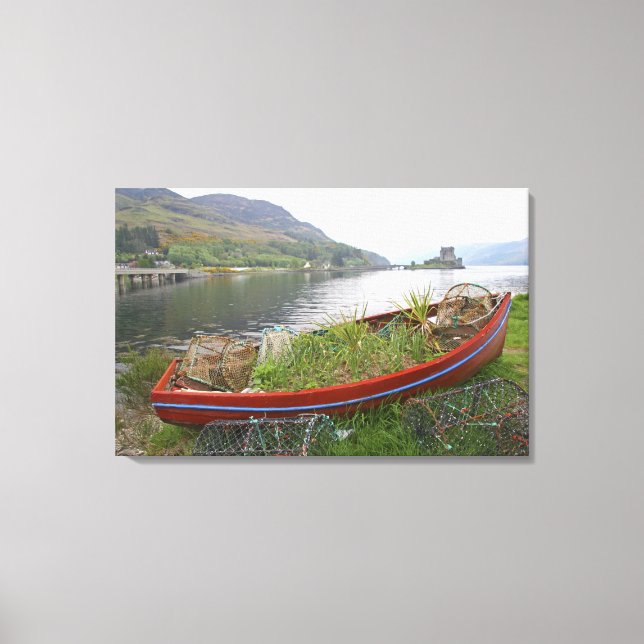 Eilean Donan Castle, Skottland. Berömden Eilean 4 Canvastryck (Framsida)