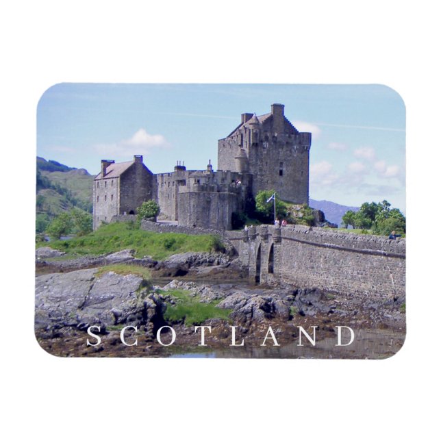 Eilean Donan Castle view-kylmagnet Magnet (Horisontell)