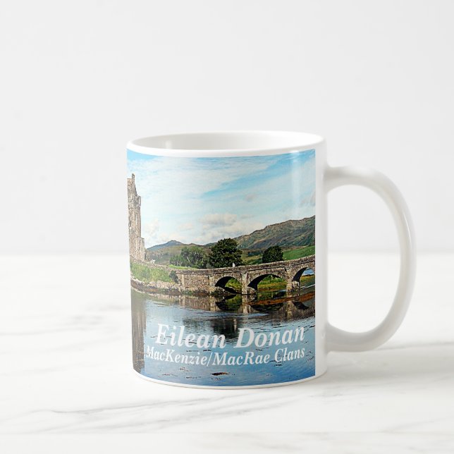 Eilean Donan - MacKenzie/MacRae Klans Kaffemugg (Höger)