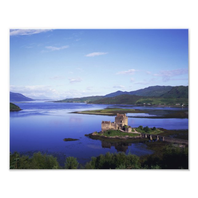 Eilean Donan slott, Dornie, Höglandet, Fototryck (Framsidan)