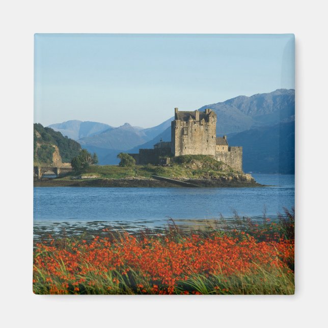 Eilean Donan slott, Highlands, Skottland 3 Magnet (Framsidan)