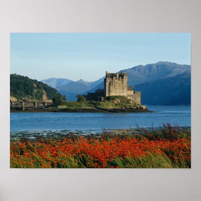 Eilean Donan slott, Highlands, Skottland 3 Poster (Framsidan)