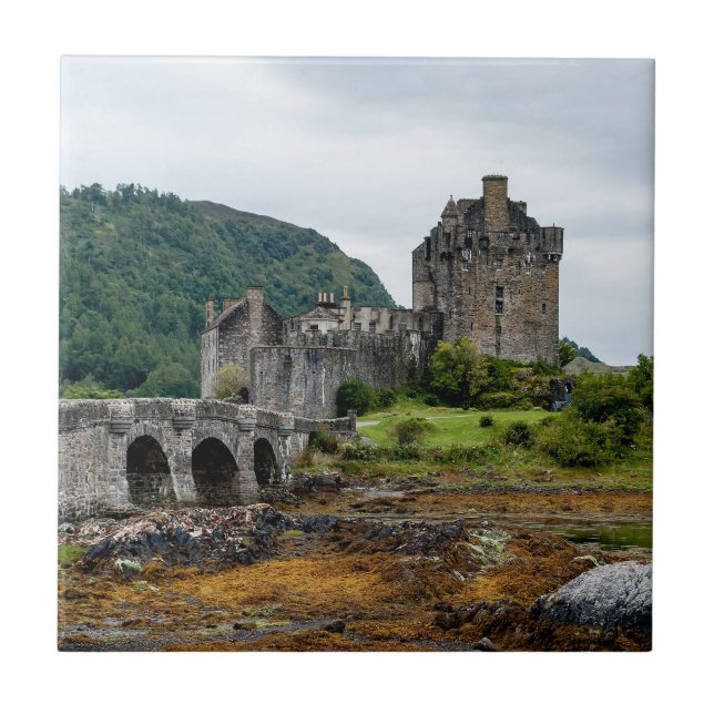 Eilean Donan slott, Loch Duich - Skottland, Storbr Kakelplatta (Framsidan)