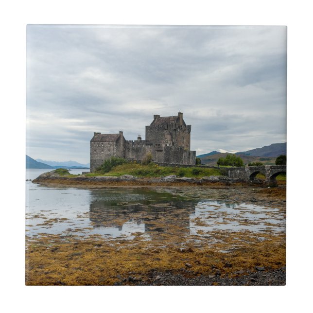 Eilean Donan slott, Loch Duich - Skottland, Storbr Kakelplatta (Framsidan)