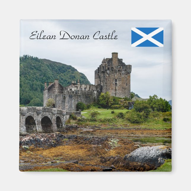 Eilean Donan slott, Loch Duich - Skottland, Storbr Magnet (Framsidan)