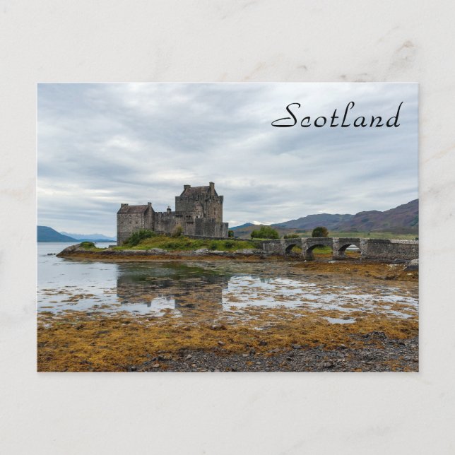 Eilean Donan slott, Loch Duich - Skottland, Storbr Vykort (Framsida)