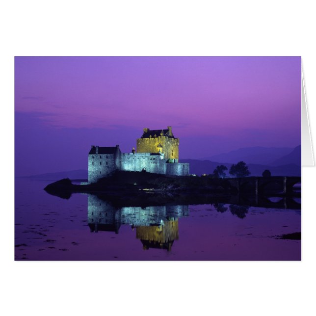 Eilean Donan slott, skotska högländerna Hälsningskort (Framsidan Horizontal)