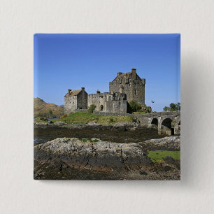 Eilean Donan slott, Skottland. Den berömda Eilean  Knapp
