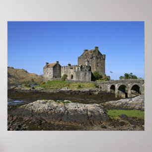 Eilean Donan slott, Skottland. Den berömda Eilean Poster