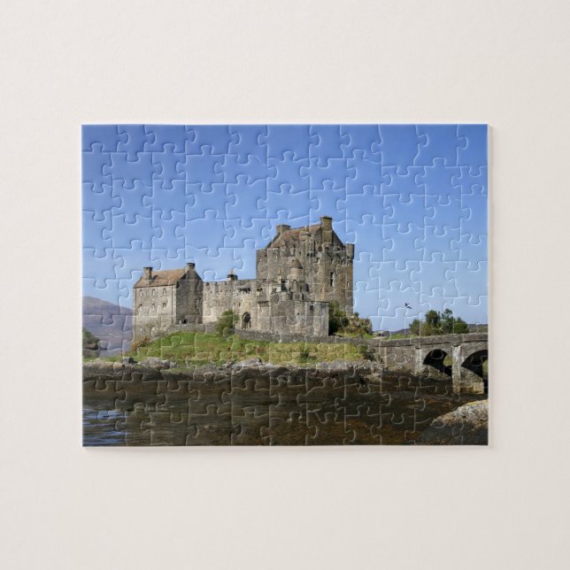 Eilean Donan slott, Skottland. Den berömda Eilean  Pussel (Horisontell)