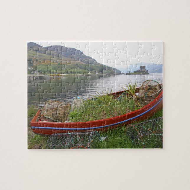 Eilean Donan slott, Skottland. Den berömda Eilean  Pussel (Horisontell)