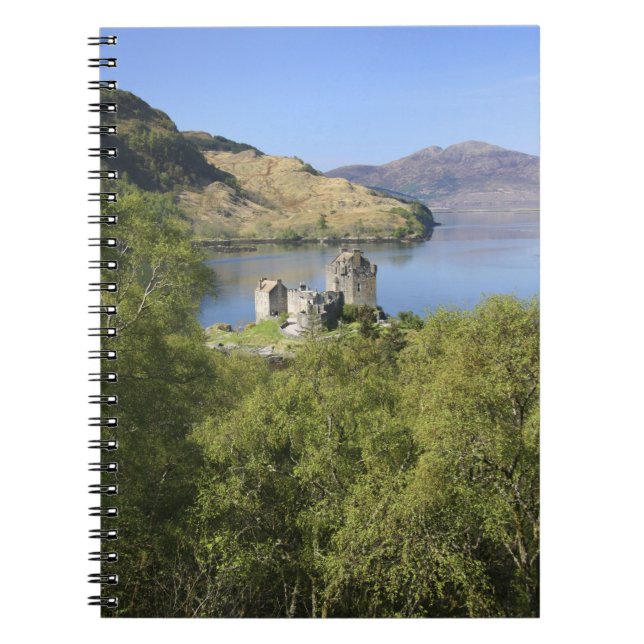 Eilean Donan slott, Skottland. Det berömda Eilean Anteckningsbok (Framsidan)