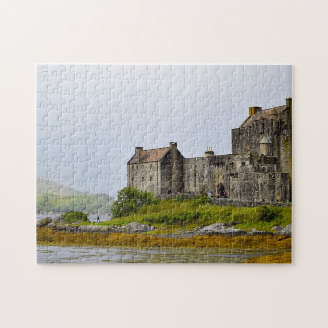 Eilean Donan slott Skottland. Pussel (Horisontell)