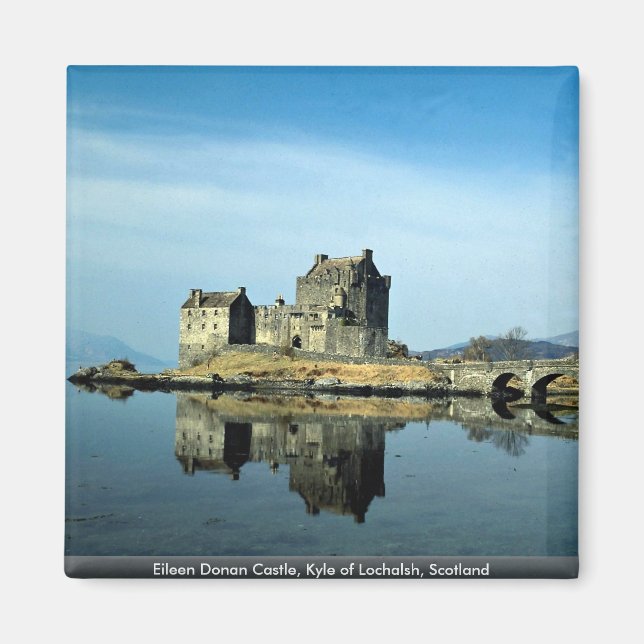 Eileen Donan Castle, Kyle of Lochalsh, Skottland Magnet (Framsidan)