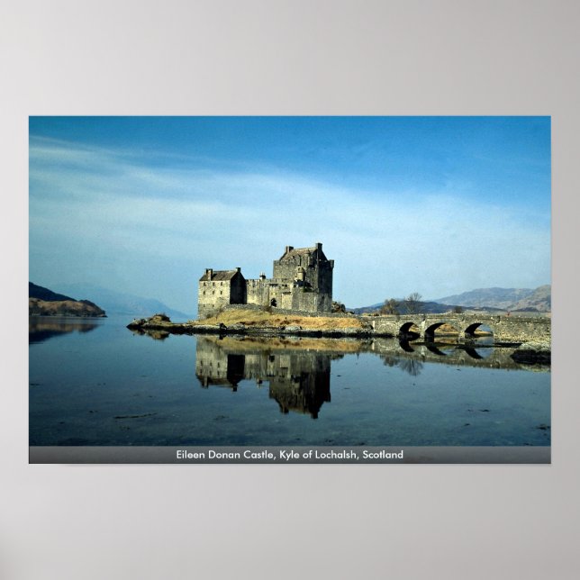 Eileen Donan Castle, Kyle of Lochalsh, Skottland Poster (Framsidan)