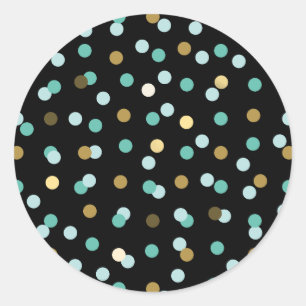 Eilins Trendig Mönster Runt Klistermärke