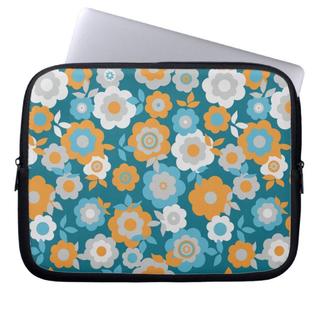 Eilins Vår blommor Laptop Fodral (Framsidan)