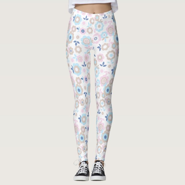 Eilins vårblommor 3 leggings (Framsida)