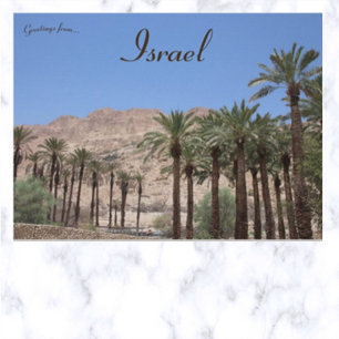Ein Gedi södra distrikt Israel Vykort