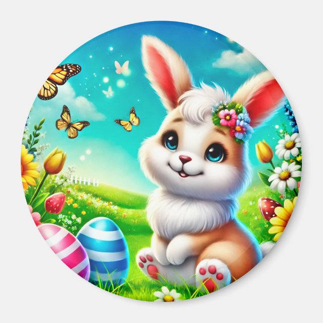 Ein glücklicher Hase Magnet (Framsidan)