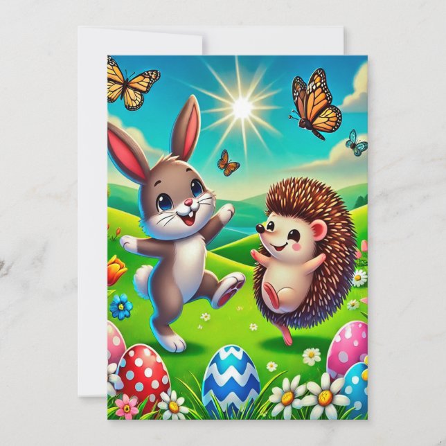 Ein glücklicher Hase und Igel Spara Datumet (Framsida)