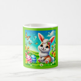 Ein glücklicher Hasse Kaffemugg