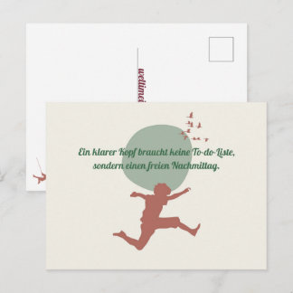 Ein klarer Kopf Vykort