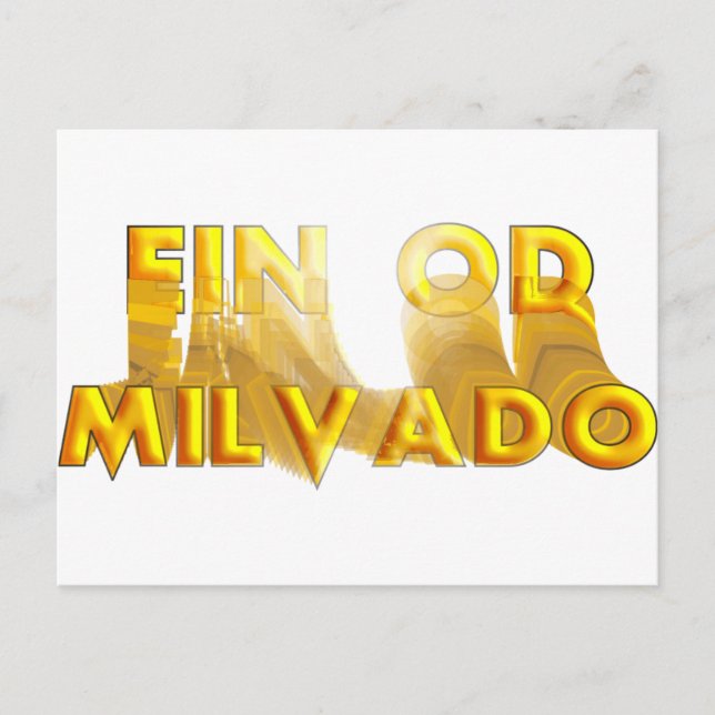 Ein Od Milvado Vykort (Framsida)