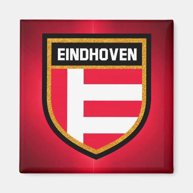 Eindhoven Flagga Magnet (Framsidan)