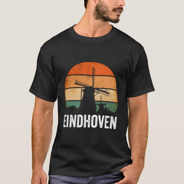 Eindhoven Kvarn Nederländerna Nederland T Shirt (Framsida)