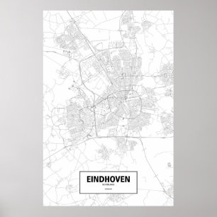 Eindhoven, Nederländerna (svart på vitt) Poster