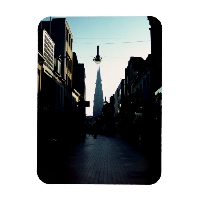 Eindhoven street & Catharinakerk, Nederländerna Magnet (Vertikal)