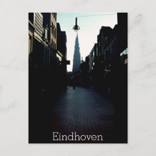 Eindhoven street & Catharinakerk, Nederländerna Vykort