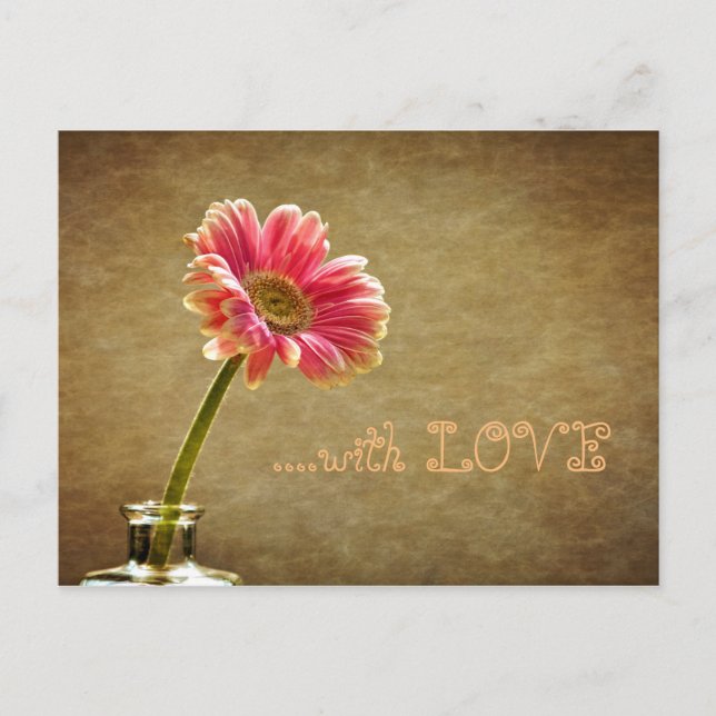 Eine Blume für Dich ... Vykort (Framsida)