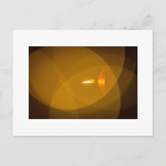 Eine brennende Kerze Vykort (Framsida)