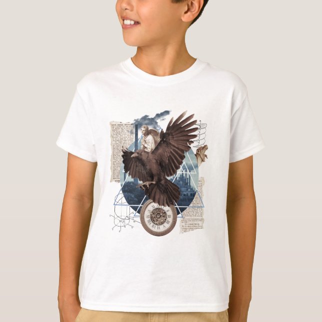 Eine schöne Collage mit Adler        T Shirt (Framsida)
