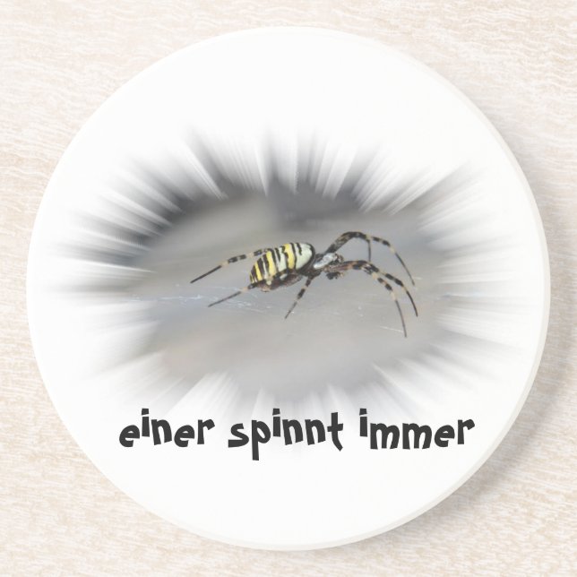 einer spinnt immer Bierdeckel Underlägg (Framsidan)