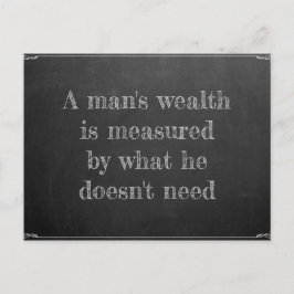 Eines Menschen Reichtum Vykort