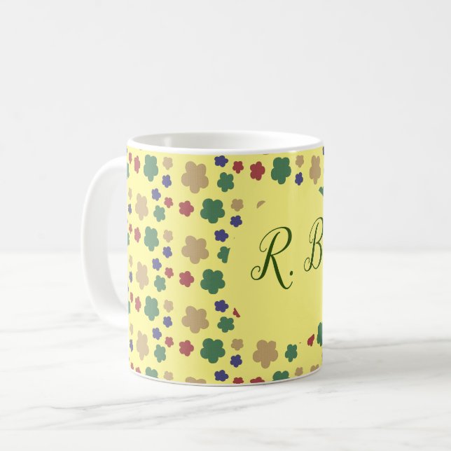 Einfache Blumen Kaffemugg (Framsida vänster)