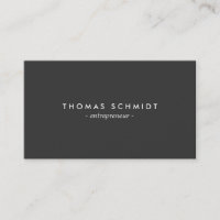Einfache Minimalist Schwarz Moderne berufliche
