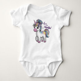 Einhorn-Baby-Strampler T Shirt