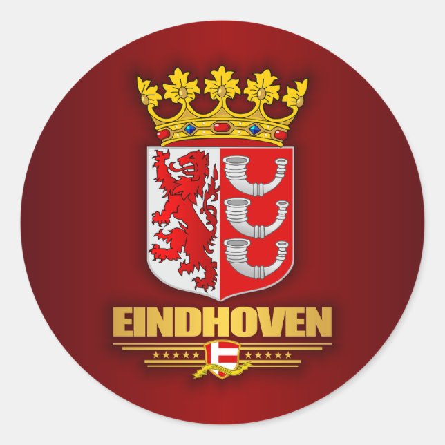 Einhoven Runt Klistermärke (Framsida)