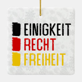 Einigkeit Recht Freiheit German Ornament