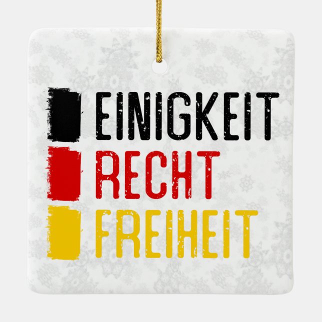 Einigkeit Recht Freiheit German Ornament (Baksida)
