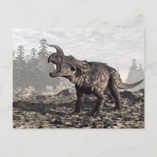 Einiosaurus dinosaur - 3D-rendering Vykort